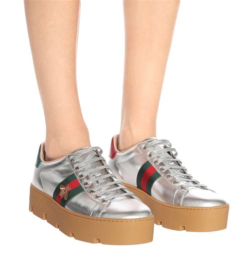 gucci ace platform sneakers